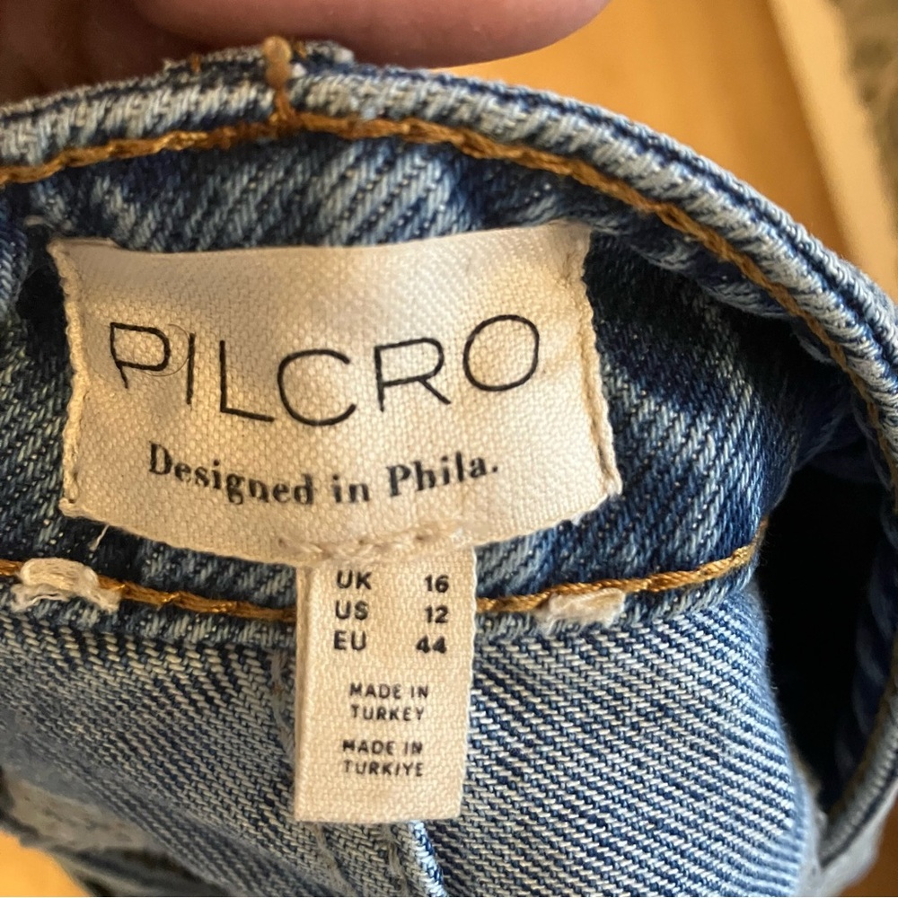 Anthropologie Pilcro Denim Re-worked Midi Skirt - Indigo - Picture 12 of 15